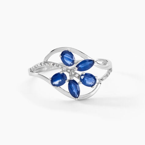 Bague Orchidee Or Blanc Saphir Diamant - Bagues vintage Femme | Marc Orian