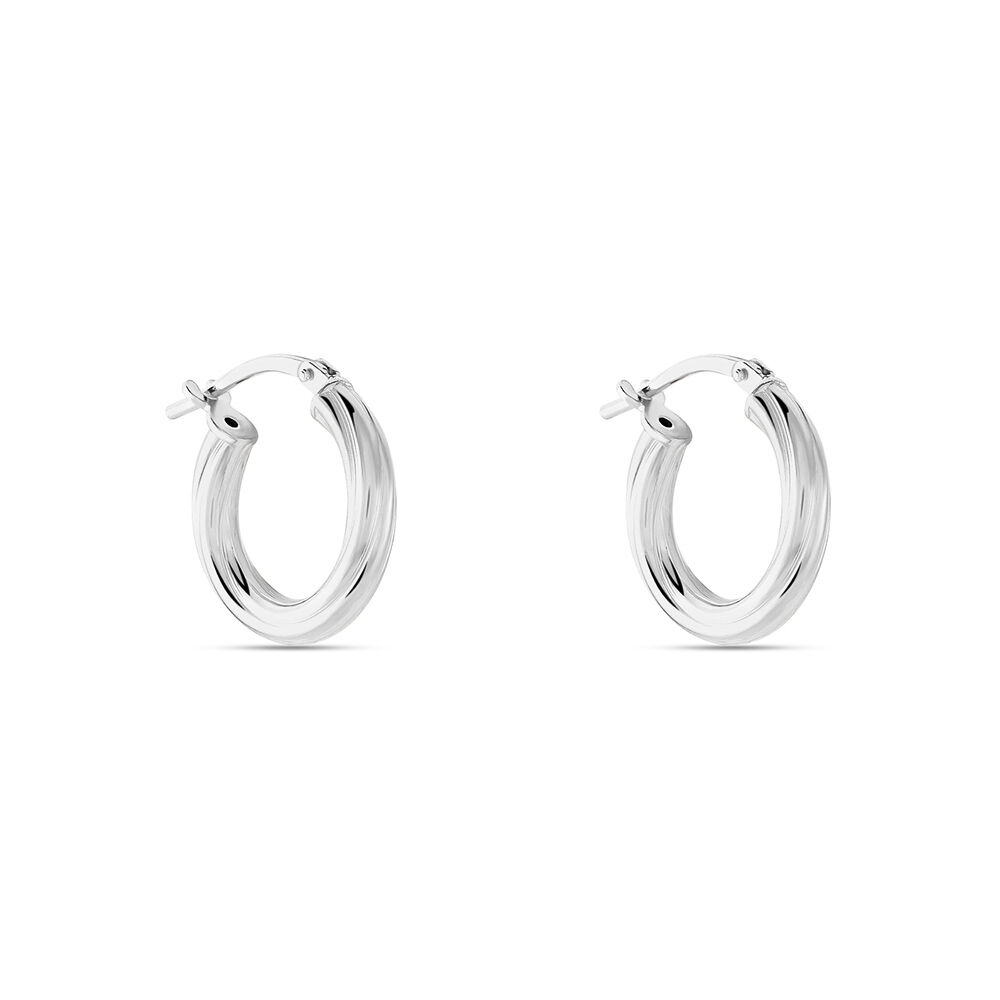 Créoles Maia Argent Blanc - Créoles Femme | Marc Orian