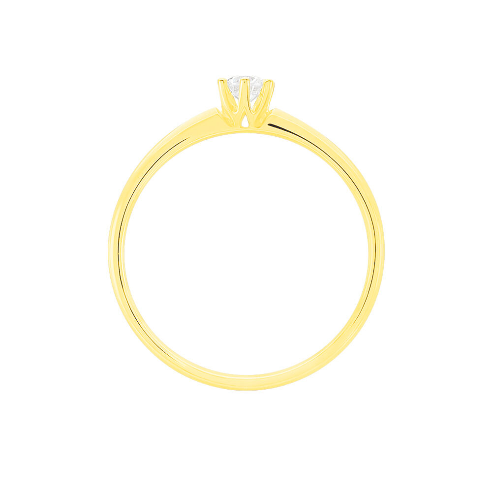 Bague Solitaire Shannel Or Jaune Diamant - Solitaires Femme | Marc Orian