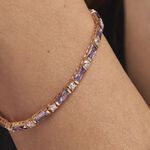 Bracelet Luteciaae Plaqu&eacute; Or Jaune Oxyde De Zirconium - Bracelets cha&icirc;nes Femme | Marc Orian