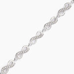 Bracelet Anka Argent Blanc Oxyde De Zirconium - Bracelets cha&icirc;nes Femme | Marc Orian