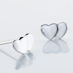 Boucles D'oreilles Puces Collinette Argent Blanc - Puces Femme | Marc Orian