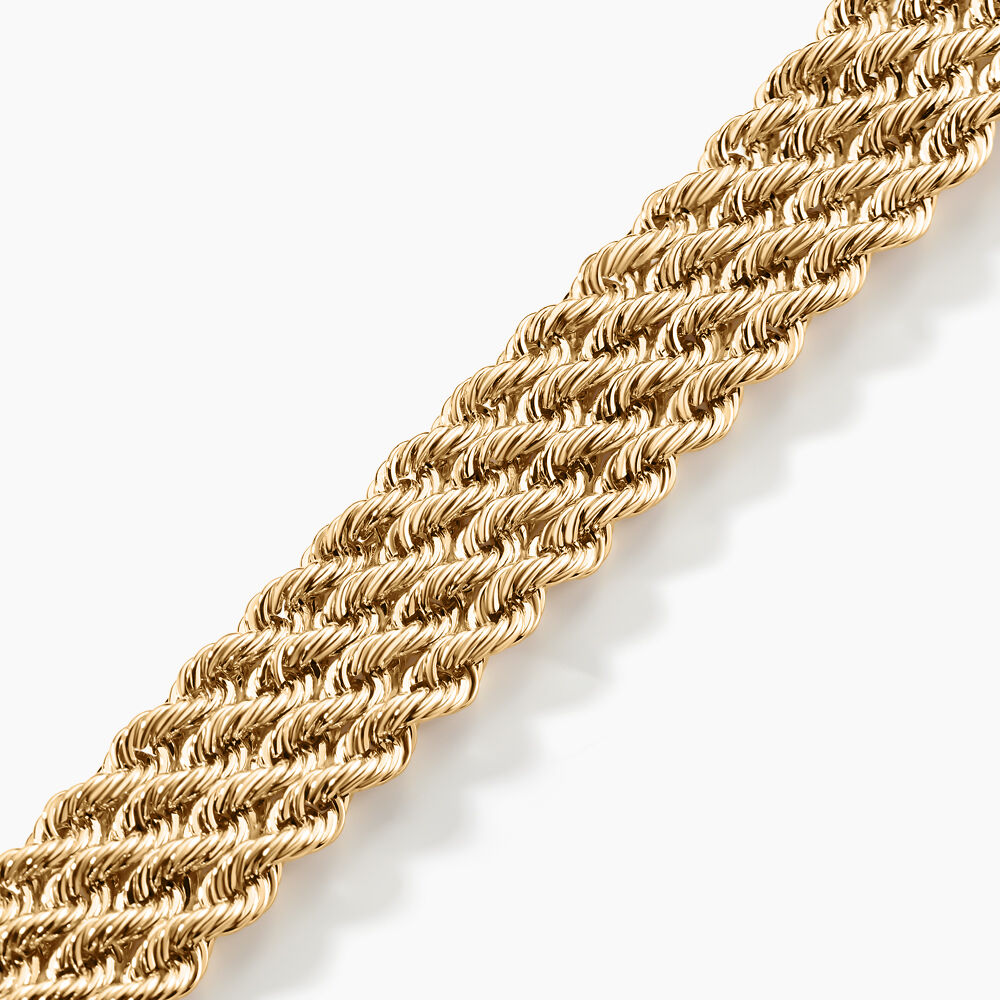 Bracelet Jerry Maille Corde 4 Rangs Or Jaune - Bracelets mailles Femme | Marc Orian
