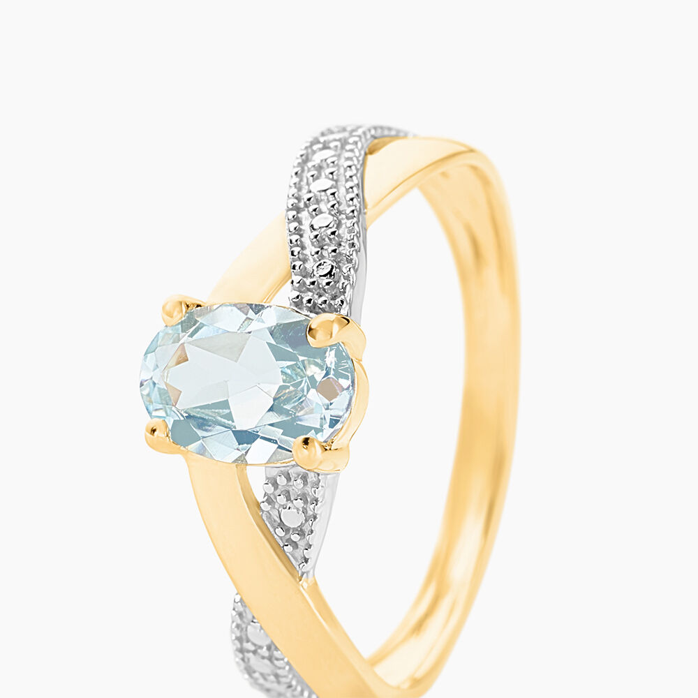 Bague Candice Or Jaune Topaze - Bagues pierres fines Femme | Marc Orian