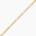 Bracelet Or Jaune Maille Altern&eacute;e 1/3 - Bracelets mailles Femme | Marc Orian