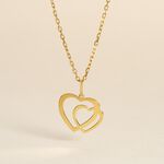 Pendentif Hasna Coeurs Lisses Or Jaune - Pendentifs Femme | Marc Orian