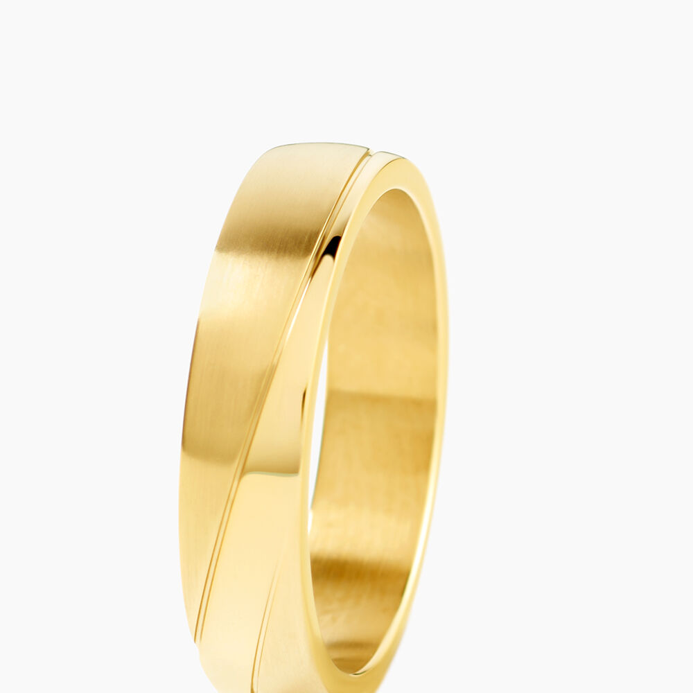 Bague Phebus Him Acier Dore - Bijoux fantaisie Homme | Marc Orian