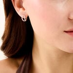 Cr&eacute;oles Livie Argent Blanc Oxyde De Zirconium - Cr&eacute;oles Femme | Marc Orian