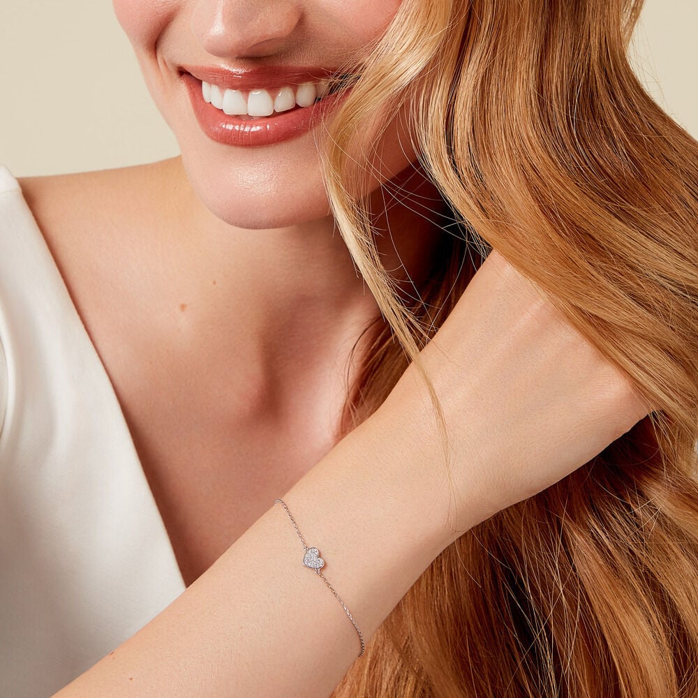 Bracelet Annouk Argent Blanc Oxyde De Zirconium - Bracelets fantaisie Femme | Marc Orian