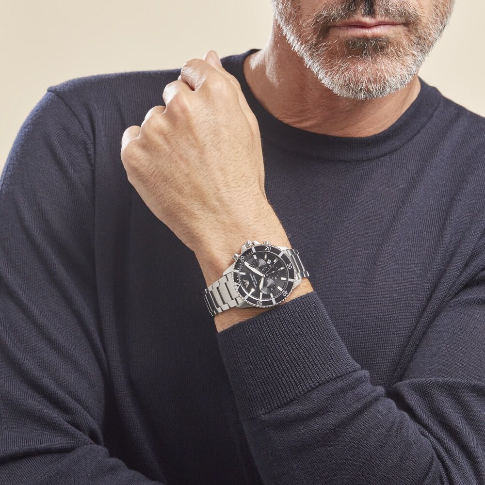 Montre Emporio Armani Noir - Montres étanches Homme | Marc Orian