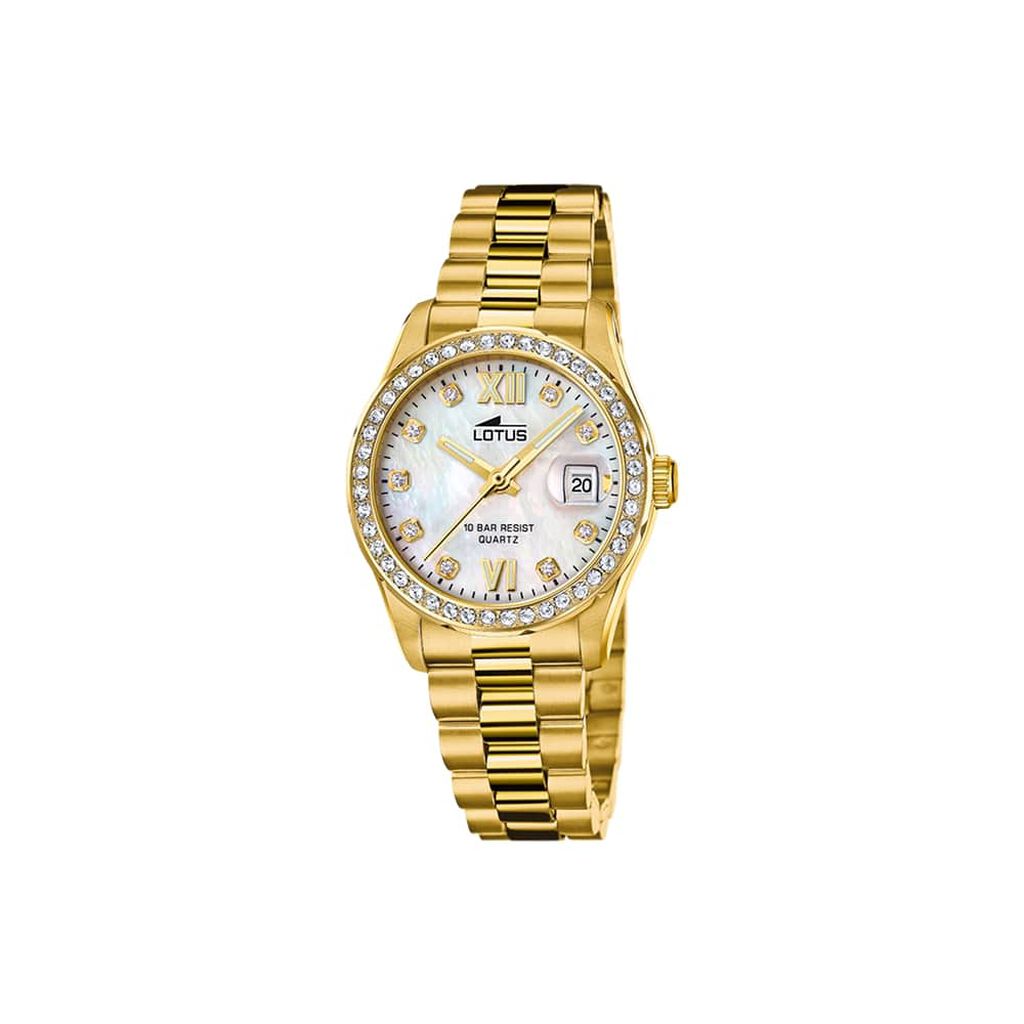 Montre Lotus Freedom Collection Nacre Blanche - Montres étanches Femme | Marc Orian