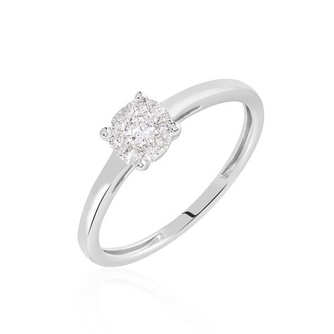 Bague Adeline Or Blanc Diamant - Parure de mariage Femme | Marc Orian