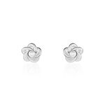 Boucles D'oreilles Puces Kanani Argent Blanc Perle De Culture - Puces Femme | Marc Orian