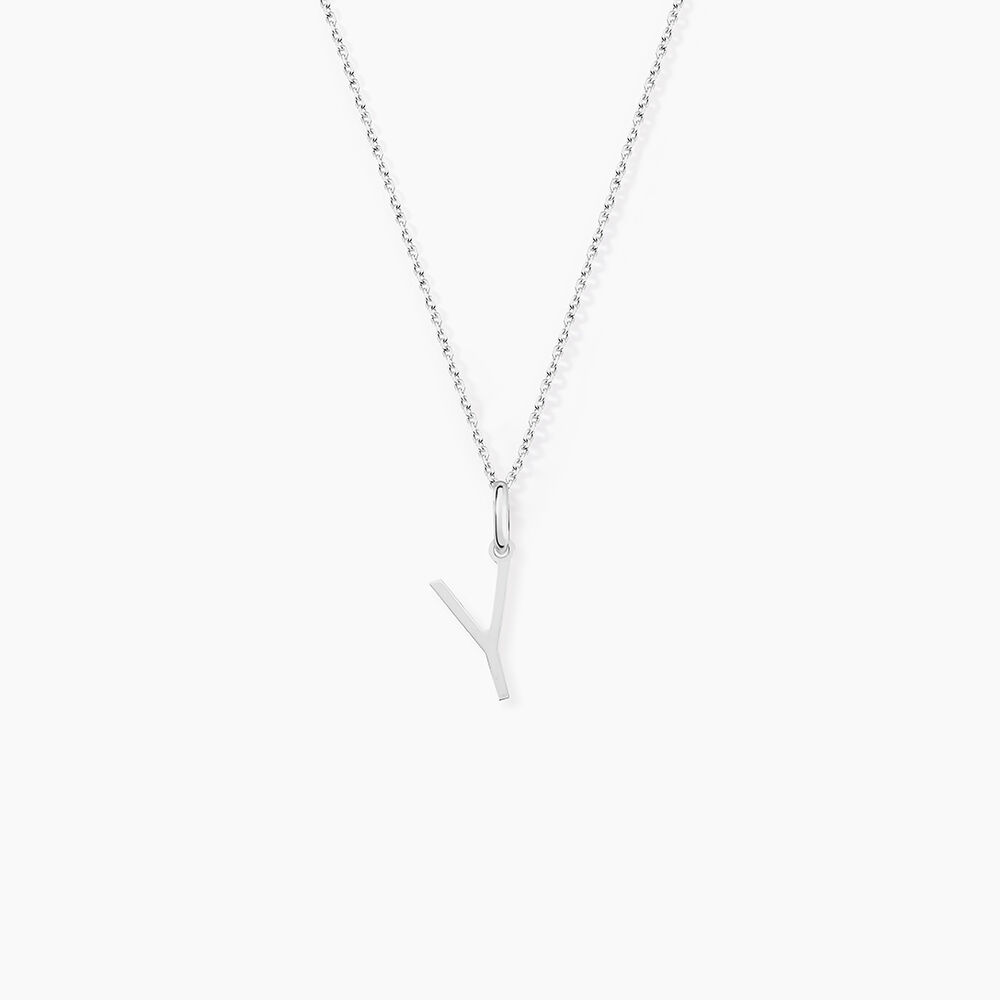 Pendentif Ionia Lettre Or Blanc - Pendentifs Famille | Marc Orian