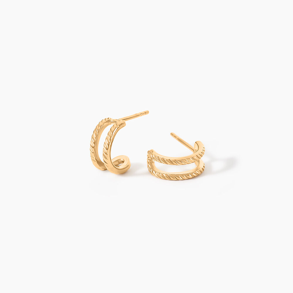 Cr&eacute;oles Thalassa Plaqu&eacute; Or Jaune - Cr&eacute;oles Femme | Marc Orian