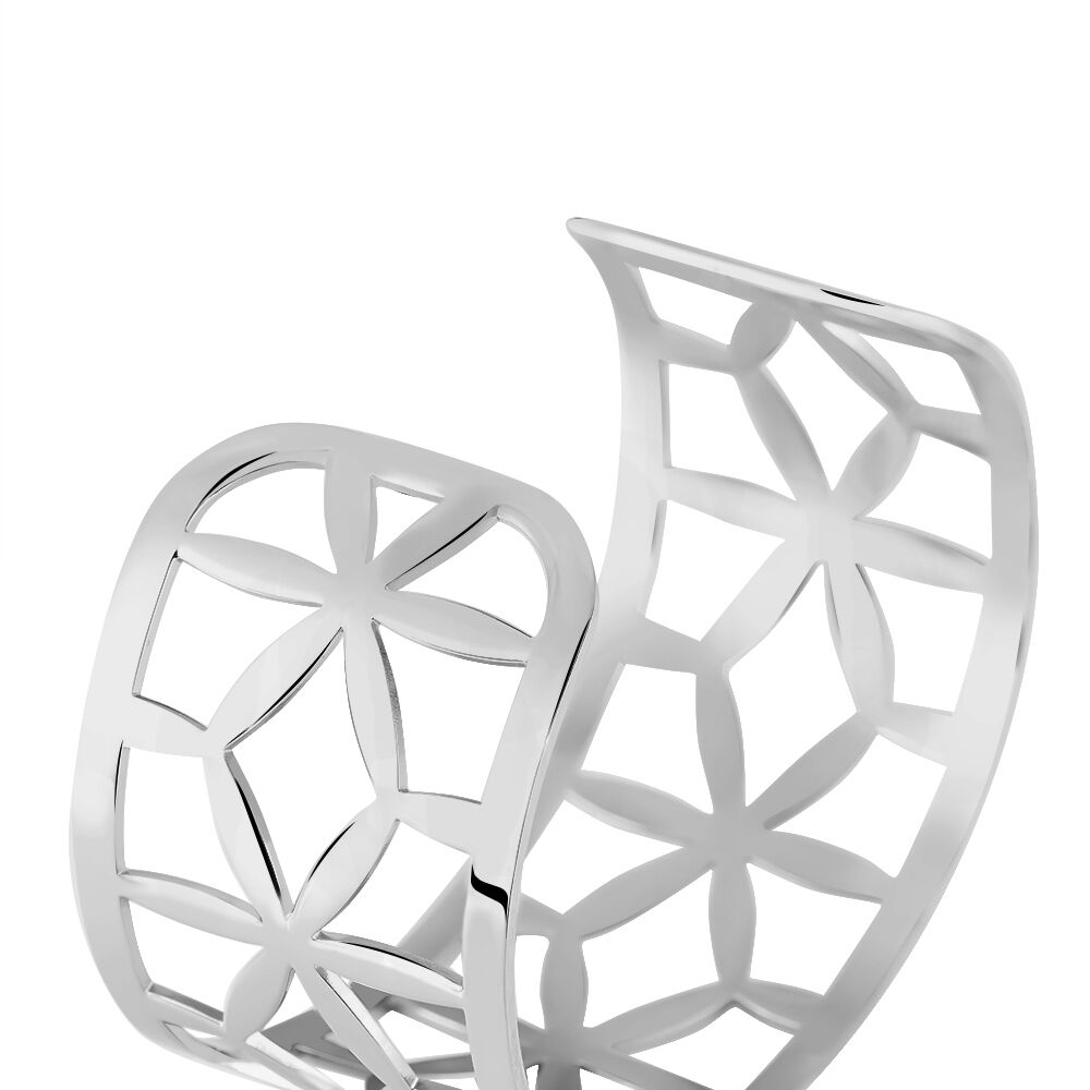 Bracelet Jonc Milda Acier Blanc - Bracelets joncs Femme | Marc Orian