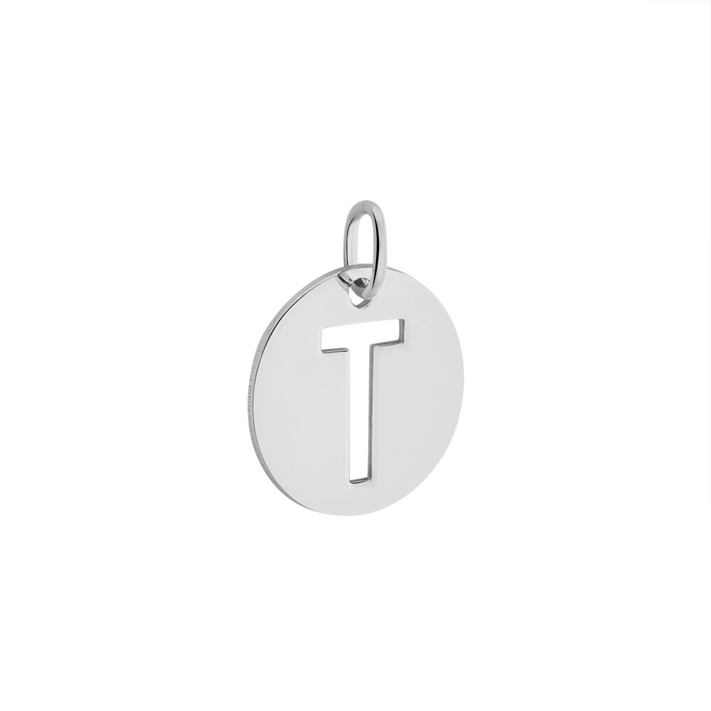 Pendentif Elio T Argent Blanc - Pendentifs Famille | Marc Orian