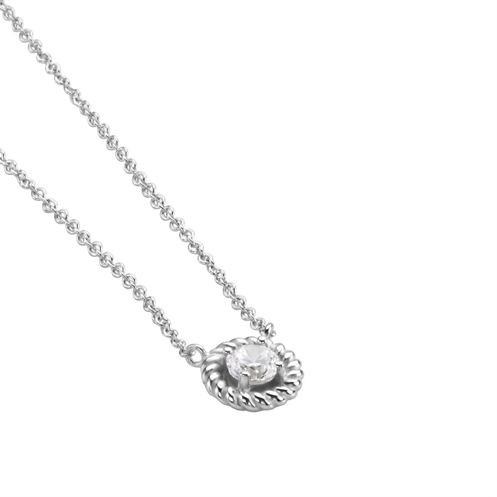 Collier Mori Argent Oxyde De Zirconium - Colliers avec pierres Femme | Marc Orian