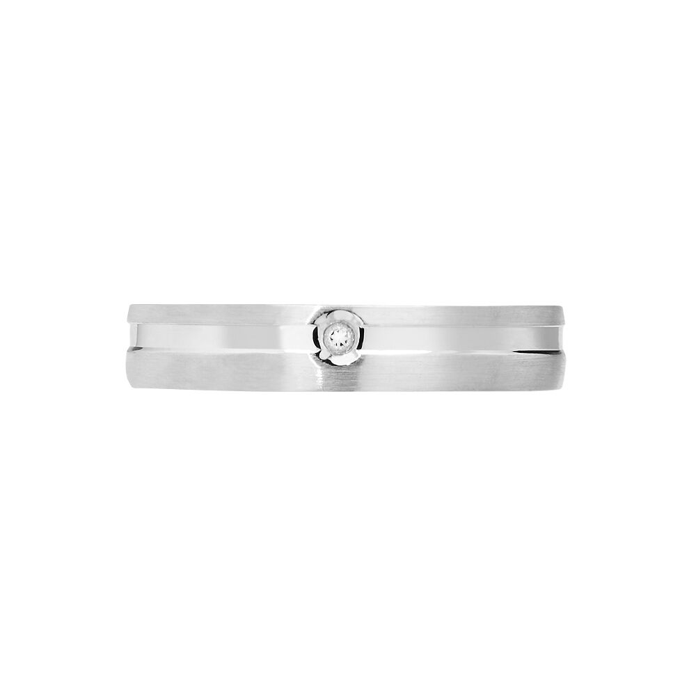 Alliance Shehrazade Or Blanc Diamant - Alliances personnalisées Famille | Marc Orian