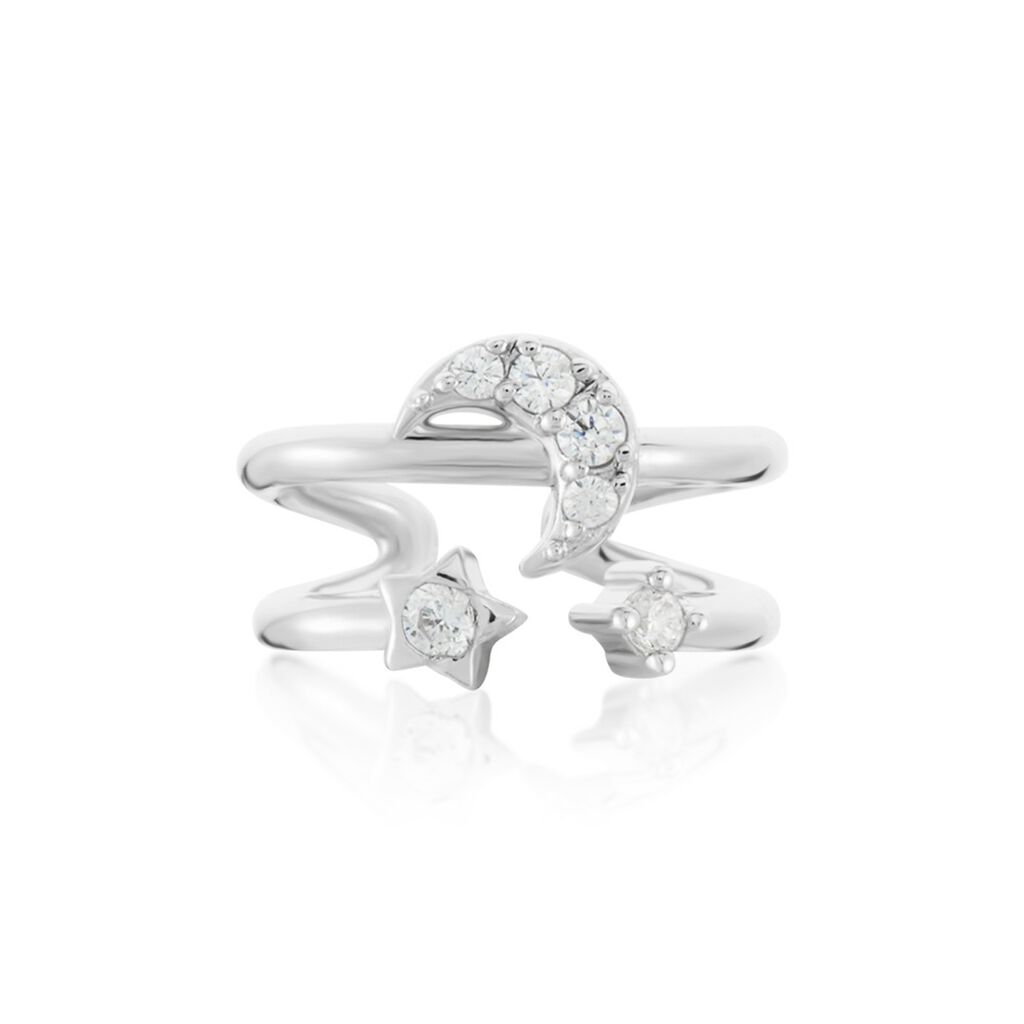 Bague D'h&eacute;lix Unitaire Aphra Argent Blanc Oxyde De Zirconium - Piercings d'oreilles Femme | Marc Orian