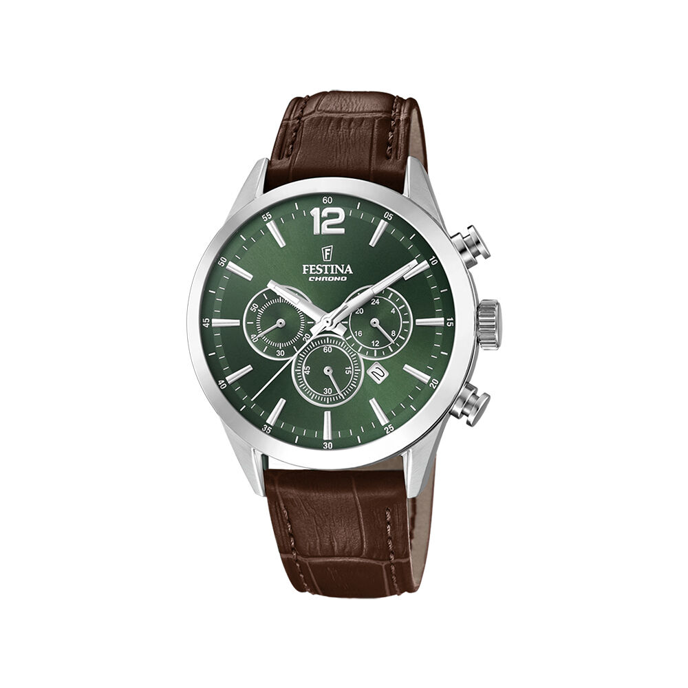 Montre Festina Timeless Chrono 44 Vert - Montres &eacute;tanches Homme | Marc Orian