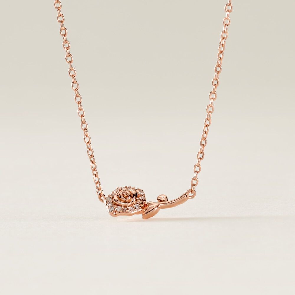 Collier Edenia Argent Rose Oxyde De Zirconium - Colliers avec pierres Femme | Marc Orian