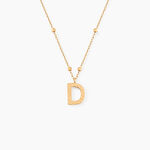 Collier Plaqu&eacute; Or Jaune Lettra - Colliers fantaisie Femme | Marc Orian