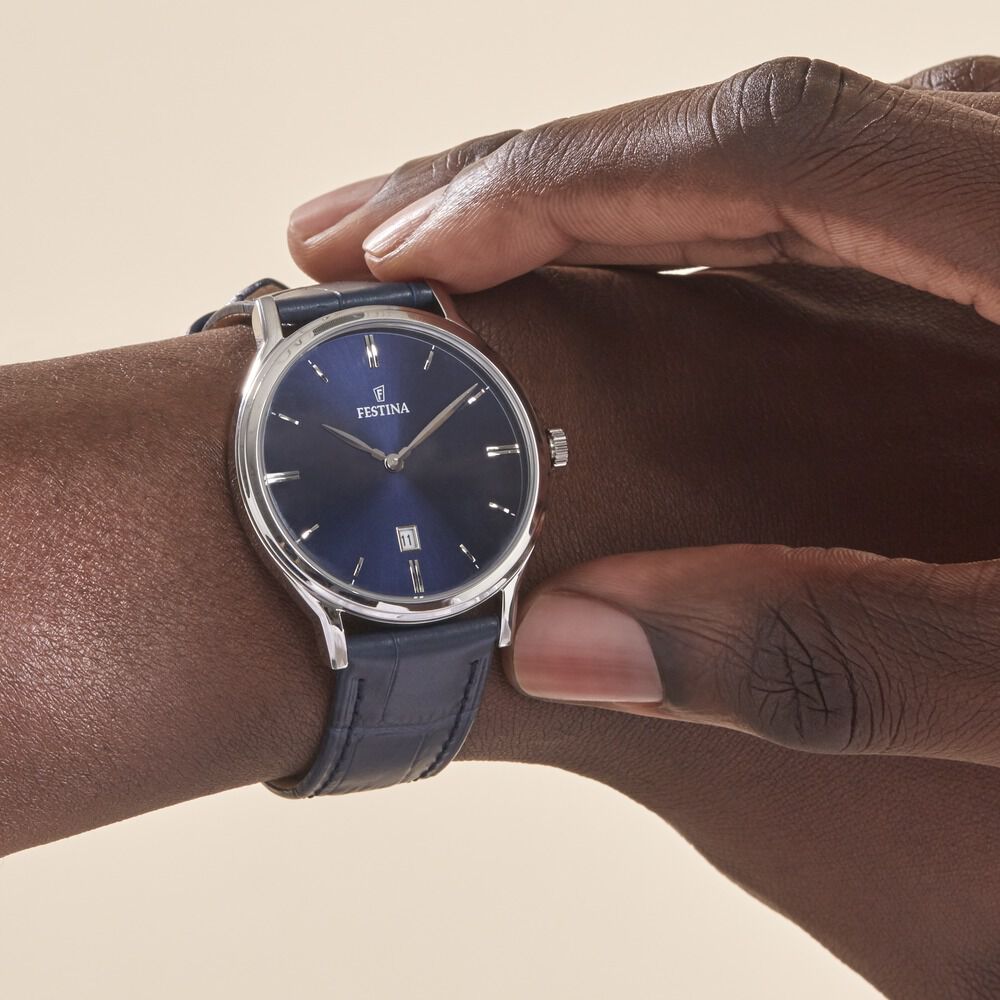 Montre Festina Classics Bleu - HIMHBQB4590 • Marc Orian | Bijouterie en  ligne
