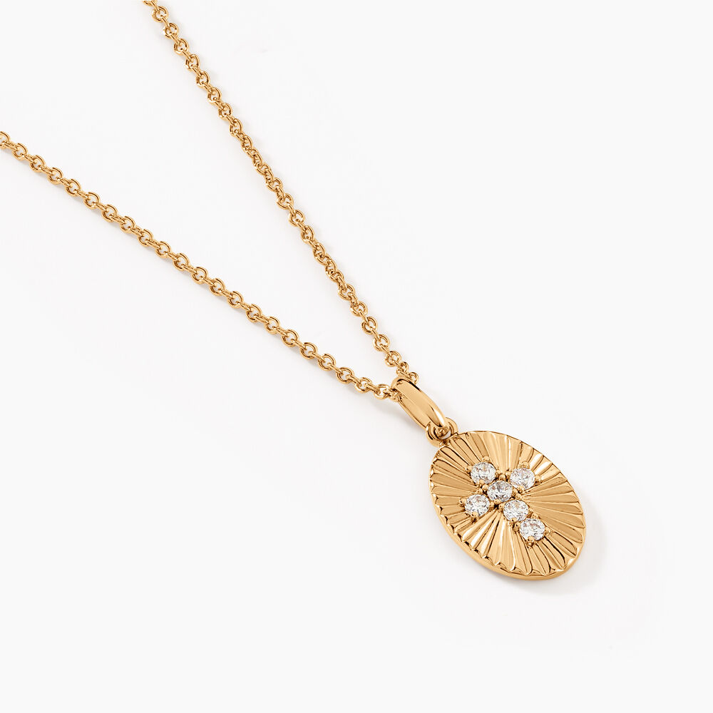 Collier Embrasement Plaqué Or Jaune Oxyde De Zirconium - Colliers avec pierres Femme | Marc Orian
