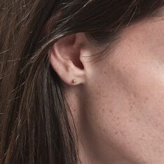 Boucles D'oreilles Puces Or Rose Fidelia - Clous d'oreilles Femme | Marc Orian