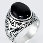 Chevaliere Zayn Acier Inoxydable Blanc Verre - Bijoux fantaisie Homme | Marc Orian