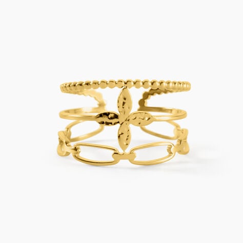 Bague Eva Acier Jaune - Bijoux fantaisie Femme | Marc Orian