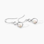 Boucles D'oreilles Pendantes Walae Argent Blanc Perle De Culture - Pendantes Femme | Marc Orian