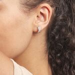 Boucles D'oreilles Puces Julianne Or Blanc Diamant - Puces Femme | Marc Orian