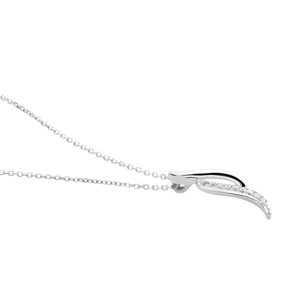 Collier Tylane Or Blanc Diamant - Colliers avec pierres Femme | Marc Orian