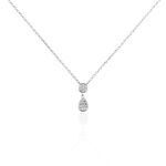 Collier Aletha Argent Blanc Oxyde De Zirconium - Colliers avec pierres Femme | Marc Orian