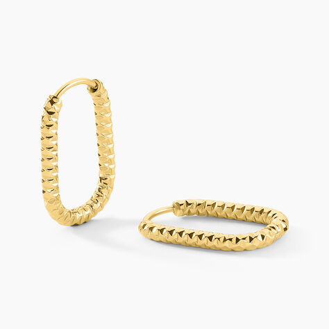 Créoles Spencer Acier Jaune - Créoles Femme | Marc Orian