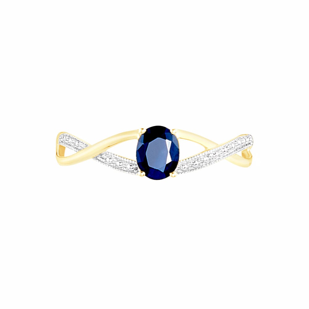Bague Or Jaune Katalinta Saphir - Solitaires Femme | Marc Orian