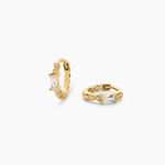 Cr&eacute;oles Louisie Plaqu&eacute; Or Jaune Oxyde De Zirconium - Cr&eacute;oles Femme | Marc Orian