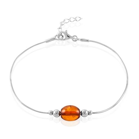 Bracelet Argent Blanc Safaa Ambre - Bracelets fantaisie Femme | Marc Orian