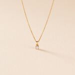 Collier Alexandra Or Jaune Diamant - Colliers solitaires Femme | Marc Orian