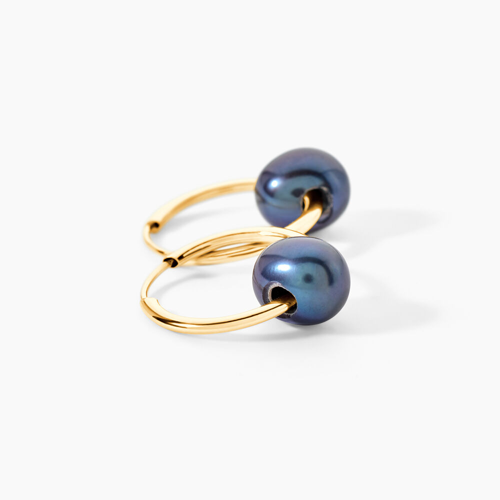 Boucles D'oreilles Puces Suraya Or Jaune Perle De Culture - Cr&eacute;oles Femme | Marc Orian