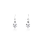 Boucles D'oreilles Pendantes Argent Blanc Sopher Oxydes De Zirconium - Boucles d'oreilles pampille Femme | Marc Orian