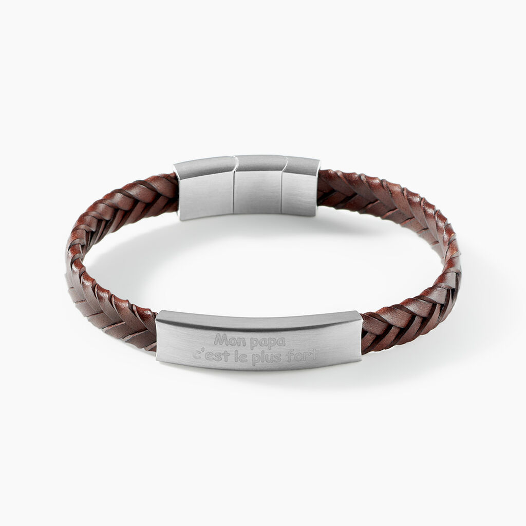 Bracelet Acier Blanc Oxanne - Bracelets cuir Homme | Marc Orian