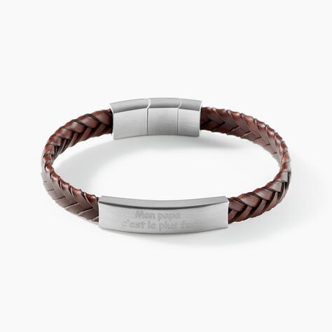 Bracelet Acier Blanc Oxanne - Bracelets cuir Homme | Marc Orian