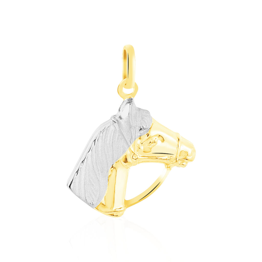 Pendentif Egide Cheval Or Bicolore - Pendentifs Famille | Marc Orian