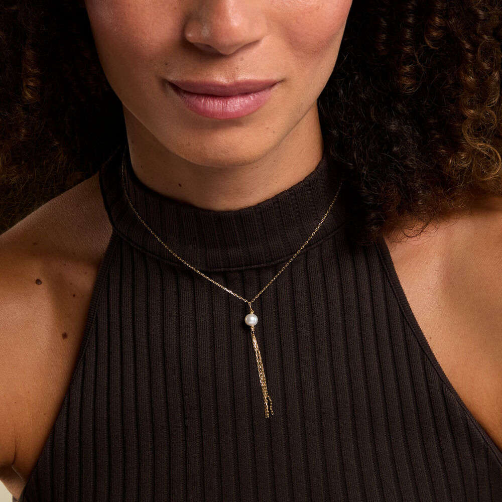 Collier Narca Argent Dor&eacute; A L'Or 750/1000 Perle De Culture - Colliers avec pierres Femme | Marc Orian