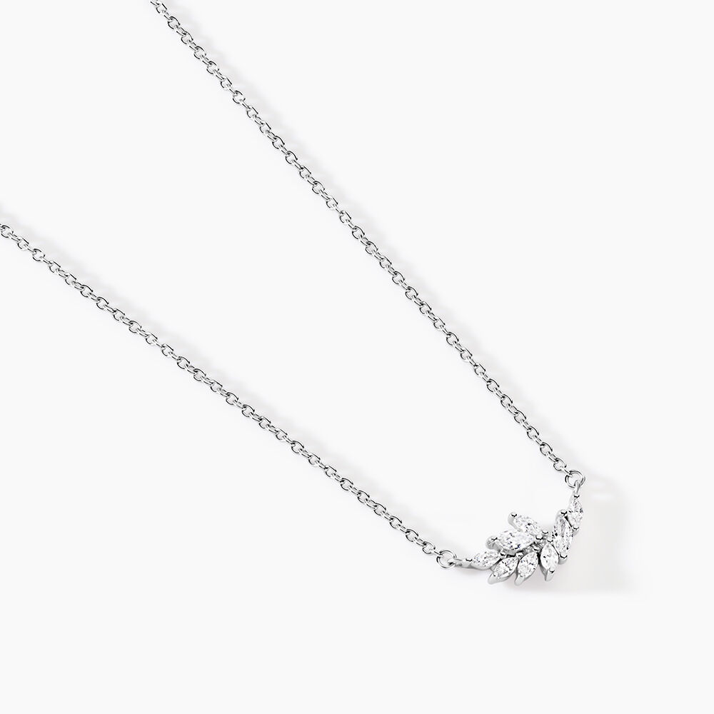 Collier Feeria Argent Blanc Oxyde De Zirconium - Colliers avec pierres Femme | Marc Orian