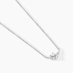 Collier Feeria Argent Blanc Oxyde De Zirconium - Colliers avec pierres Femme | Marc Orian