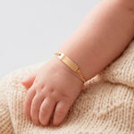 Bracelet Identit&eacute; Etheline Maille Gourmette Or Jaune - Gourmettes Enfant | Marc Orian